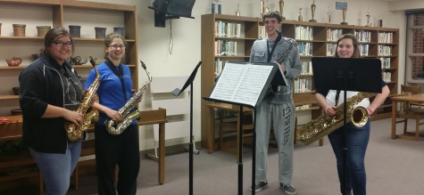 Saxophone Group Performs at Board Meeting