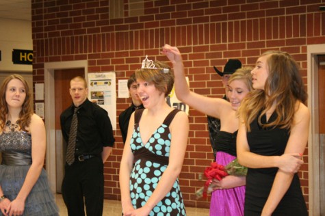 Junior Katelyn Blake crowned queen at the Winter Ball 2011.