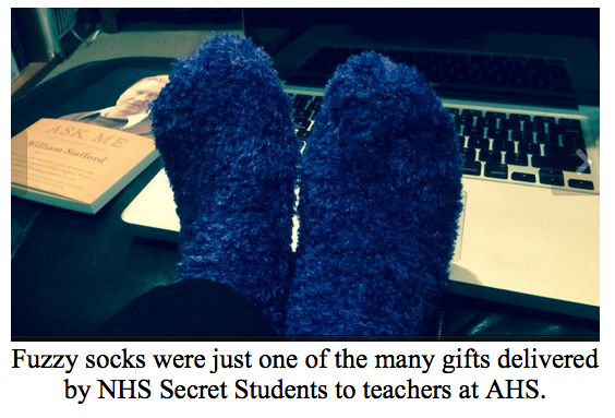 NHS Secret Students Deliver Gifts