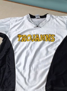 The girls are receiving new jerseys this year due to the name change from Trojann to Trojan.  This change was made in 2013, which made the jerseys they already had incorrect.