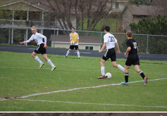 Pictured above is senior Matt Smith plays on the Omaha FC club soccer team.  Also playing on the club team is senior Zachary Brooks.