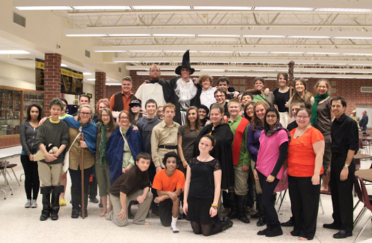 Above is the cast for the 2014 fall play The Hobbit. 