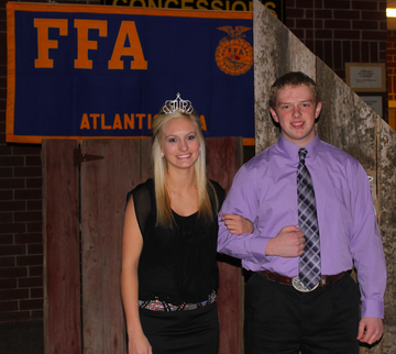 Pictured above is last years FFA queen senior Savannah Sorensen.  The queen has to be a member of FFA.