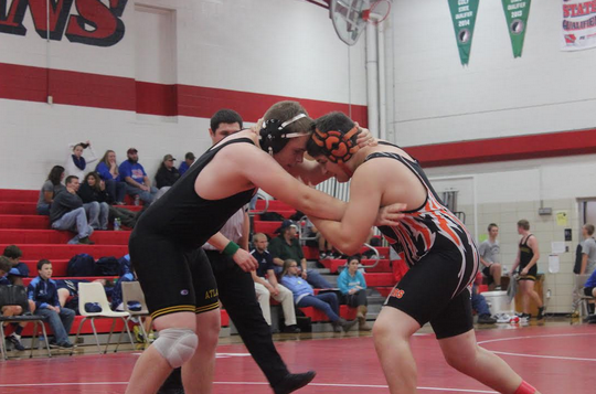 The Trojan wrestlers defeated both Audobon and Griswold on Thursday night.