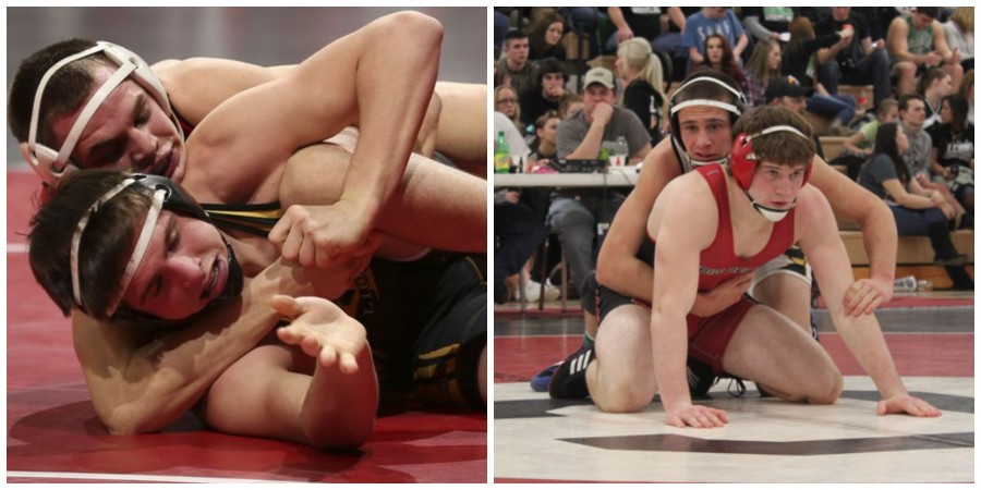 The picture on the left was provided by the Des Moines Register article on senior Tayler Pettit.  Sophomore Drake Roller is pictured on the right.