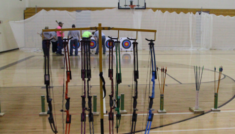 Pictured above is the equipment used for archery.