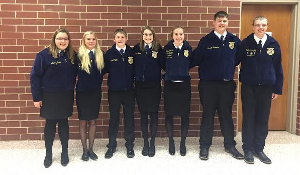 Pictured above are the 2015-16 FFA officers.