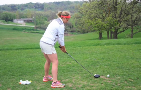 Junior Erin Olsen is a returning member on the girls golf team.