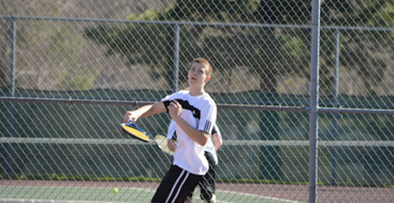 #2 freshman Grant Podhajsky won 10-2  in his singles match, and won the doubles match with his brother, senior Nick Podhajsky.