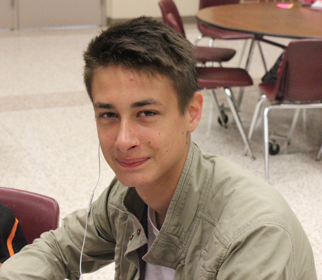 Junior, Tim Holand is one of 4 exchange students attending AHS this year. 
