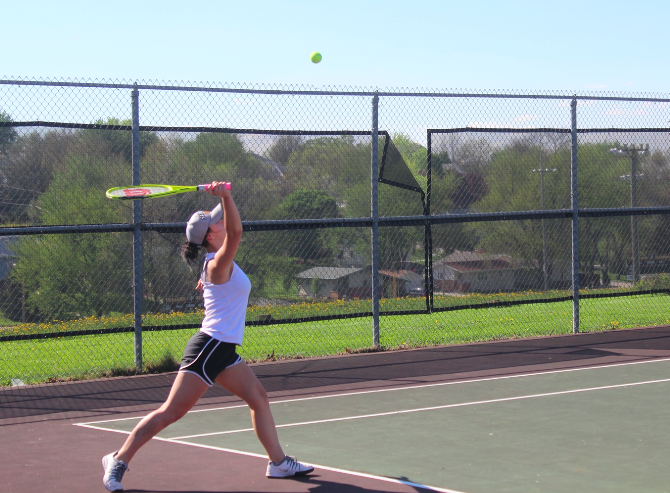 %233+Kyja+Arnold+lost+her+match+against+Harlan+last+night.+Arnold+is+on+a+doubles+team+with+Heather+Freund.+
