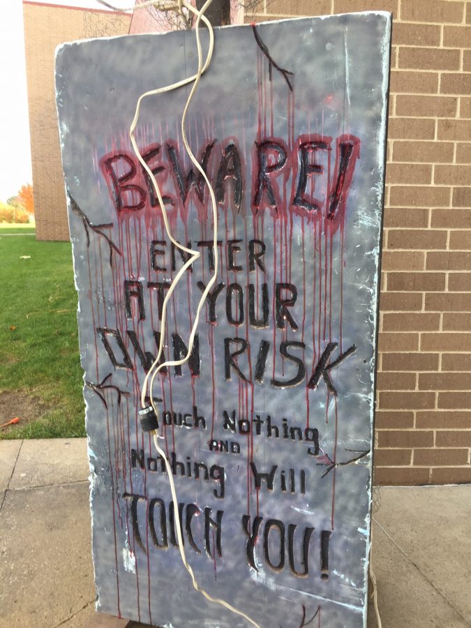 Entrance to the 2016 AHS Haunted House