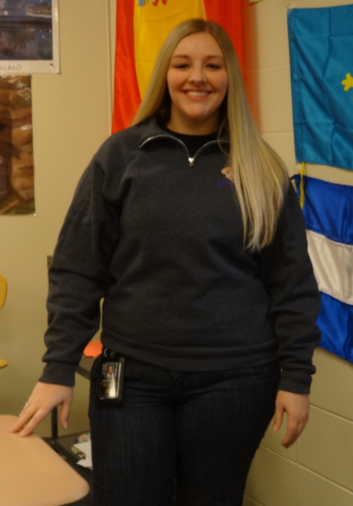  HOLA-Trisha Niceswanger teaches Spanish at AHS. 