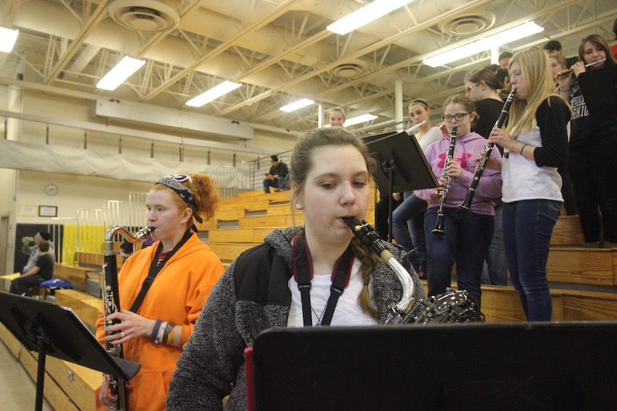 Behrens has participated in pep band throughout high school. 