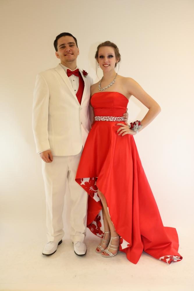 Edwards pictured with prom date, Lexington Grooms. 