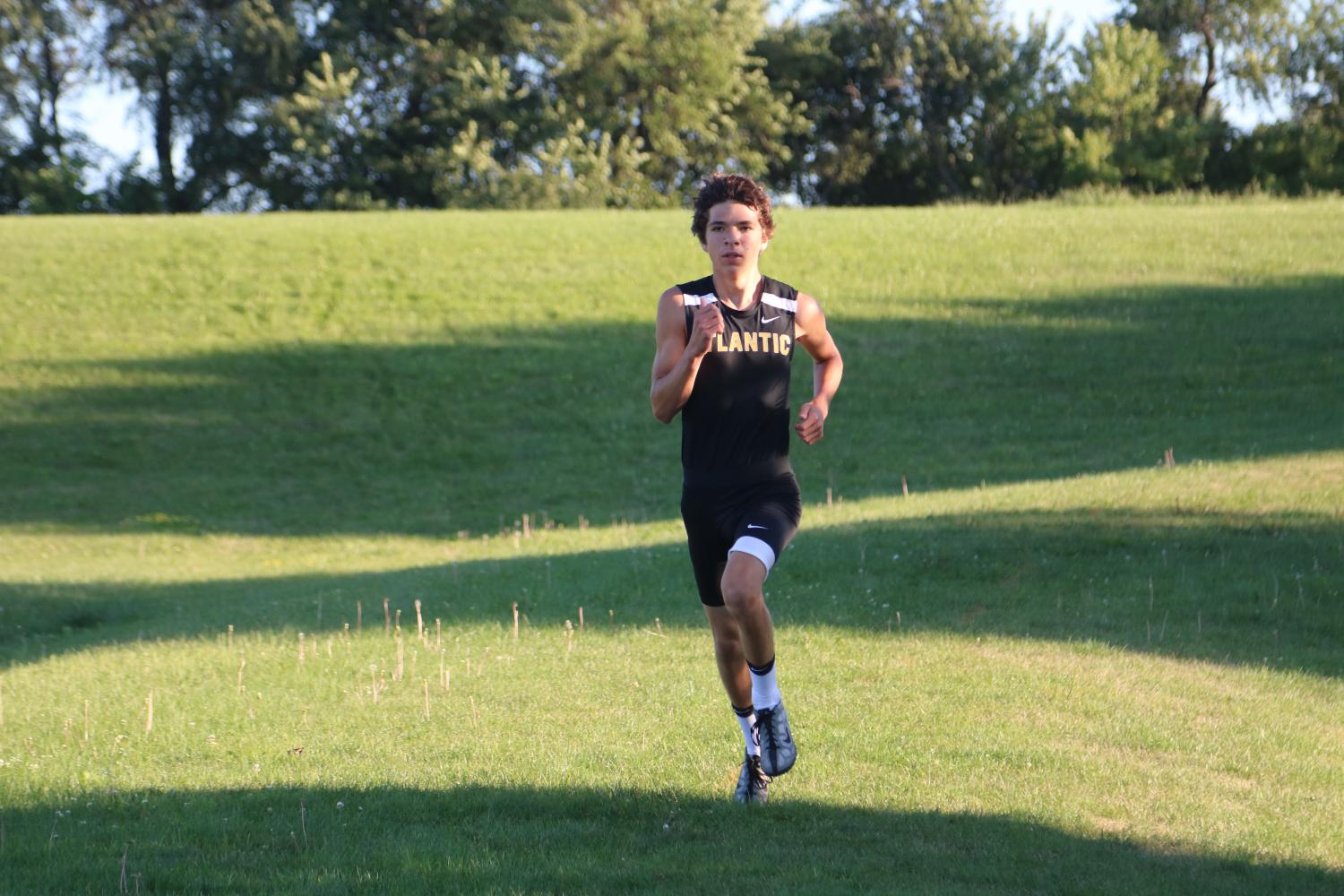 Junior Jaylen Petersen finished first at time trials last week. Petersen has been running cross country for three years. 