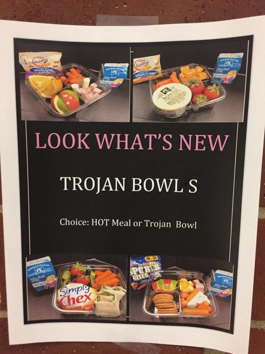 Trojan Bowls are made with different ingredients every day. 