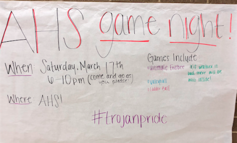NEWS BRIEF – AHS FUEL Game Night Saturday