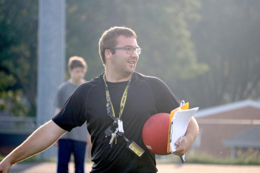 P.E+teacher+Cole+Renken+during+his+first+year+at+AHS.