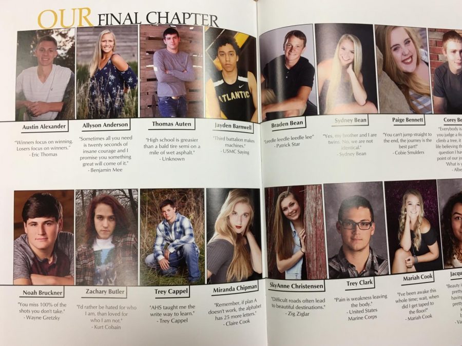 Senior photos are featured in each years Javelin.