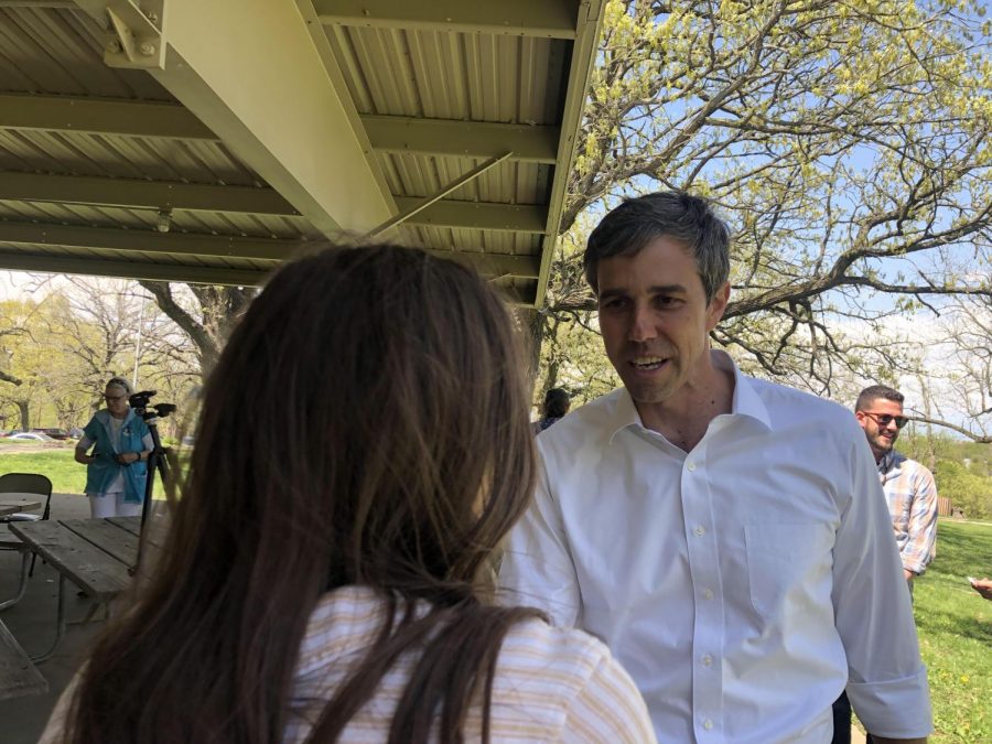 Democratic presidential candidate Beto ORourke meets with the public at an event held in Atlantic last spring. ORourke is one of 20 Democratic hopefuls for the 2020 election.