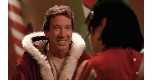 Scott, portrayed by Tim Allen, chats up an elf at the North Pole. 