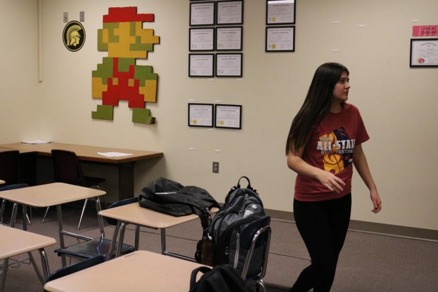 Junior Gen Martinez practices for a competition last year. This year, Martinez was in short film and an ensemble acting group.