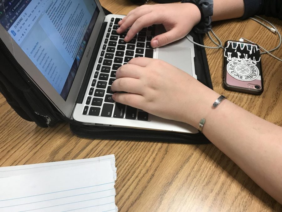 On her left wrist, sophomore Taliya James wears her bracelet given to her mother. The bracelet can be found on James wrist at all times as it means a lot to her.
