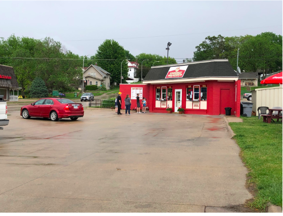 There is a constant line at Udderly Delicious, as many wait for their sweet treat.