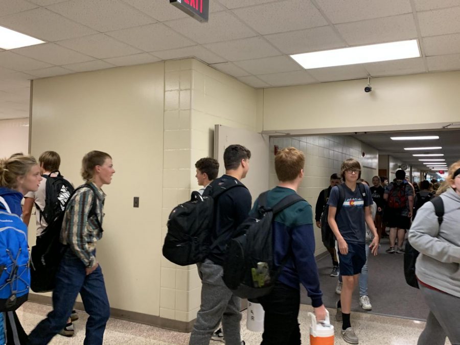 Some students choose not to wear a mask, even during passing periods. This year, face masks at AHS were strongly encouraged, but not mandated. 