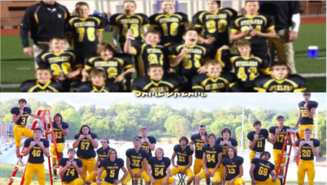 The senior football players face changes each day like other students at AHS. The Trojans have had many changes since they were Steelers.