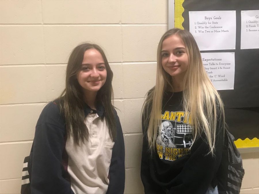 Sisters Brynna and Alexya Kern are on track to graduate a year early. During their sophomore year, they took extra classes to obtain all credits. 