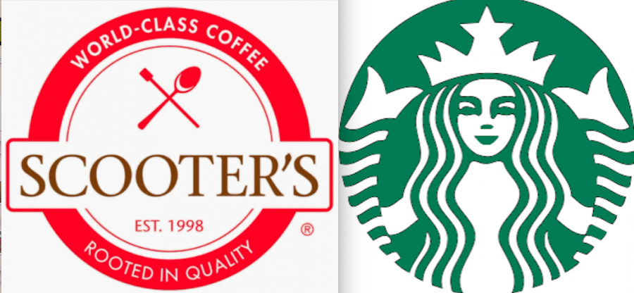 Scooters and Starbucks are both chain coffee shops. When looked at side by side, Starbucks is just better.
