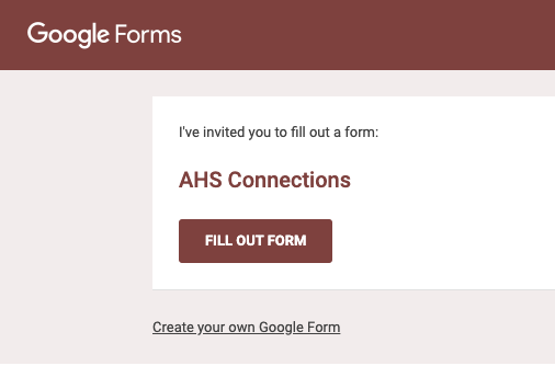 The AHS Connections form was sent out and contained a list of every teacher and faculty member in the building at AHS. Students were asked to check off anyone they knew they could go to for support. 