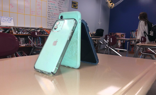 Students often have their cell phones in class. I believe that it causes a disruption and is a sign of blatant disrespect that shouldn’t go unnoted.