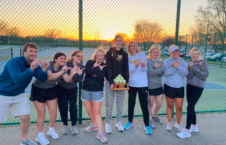 The+girls+pose+after+beating+Shenandoah+5-4.+This+was+the+first+time+in+11+years+that+the+girls+have+taken+home+the+Pyramid+of+Power.