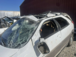 Brycen Ericksen's white Buick Rendezvous sustained damage due to the accident. 