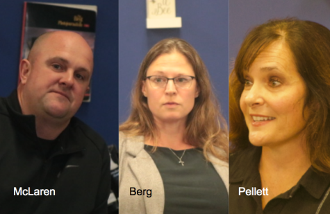 Josh McLaren, Amanda Berg, and Kristy Pellett are running for school board.