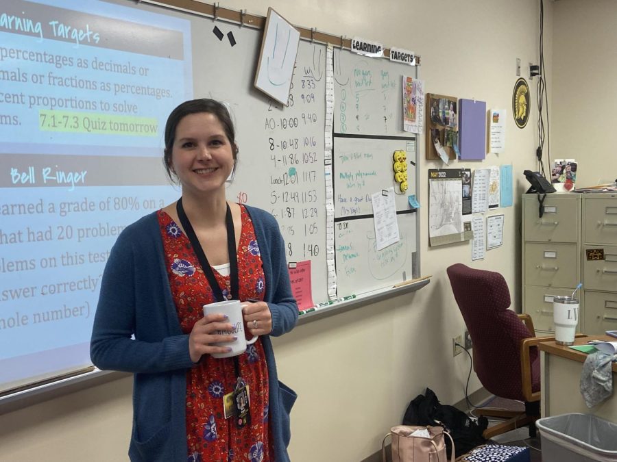 Laura Vogel always greets her classes with a smile. 