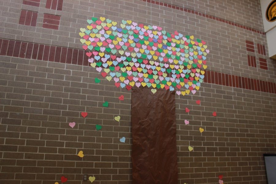 The Kindness Tree is a yearly activity that Student Council came up with to bring kindness and good vibes throughout the school! They had the students and teachers of AHS come up with encouraging quotes to tape on the wall in the shape of a tree. Sophomore Emma Winford said, “I think it’s to bring more positivity to the student body.” You never know what your classmates, or teachers/staff are going through outside of school. For some people, the Kindness Tree could brighten their mood or provide motivation to simply get through the day.