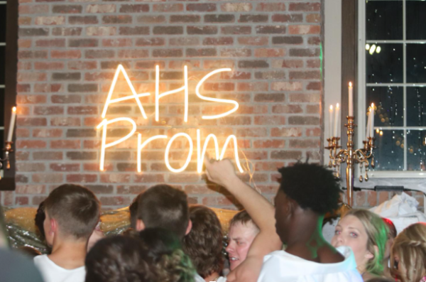 Juniors and seniors of AHS dance to the music at Prom 2023.