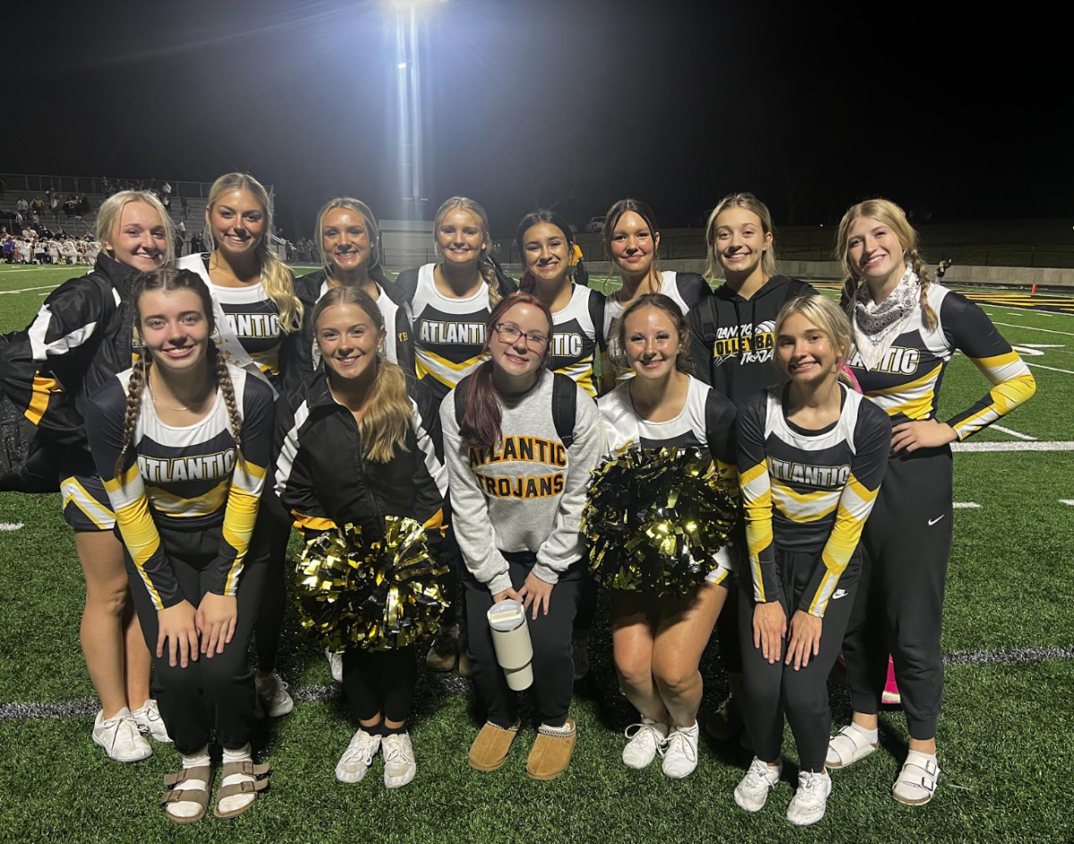 The AHS football cheer squad will compete in statewide competition Nov. 4. 
