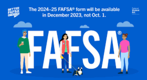 Applications for FAFSA will open Dec. 1, 2023.