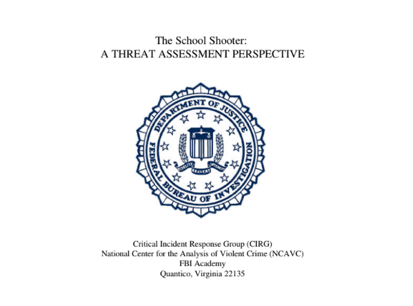 The FBI provides information on precautionary measures able to be taken after a school shooting threat occurs. These measures are applicable by schools in order to keep all their students safe within the district.