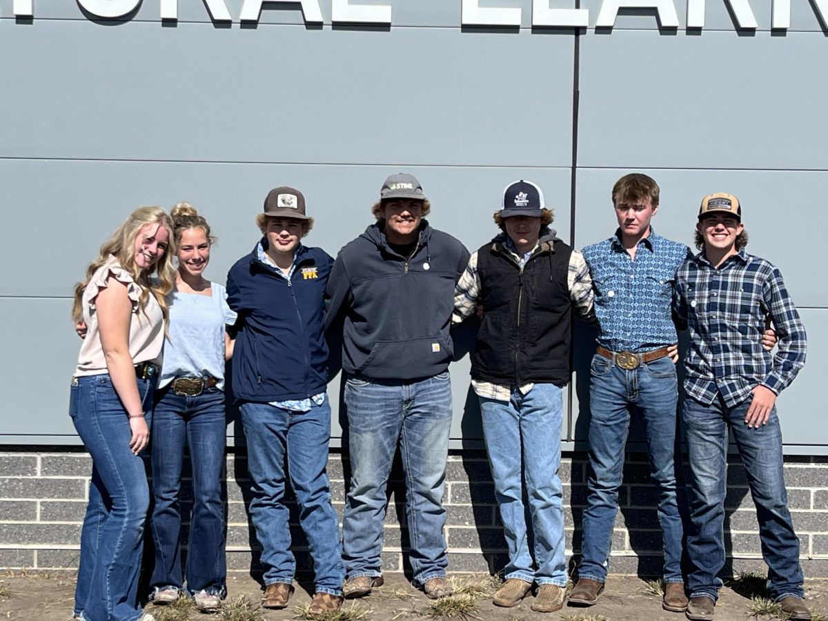 The competing Dairy Foods team. Dani Bennett (12), Lola Comes (12), Braden Wood (11), Hayden Kleen (11), Keston Schmitt (11).