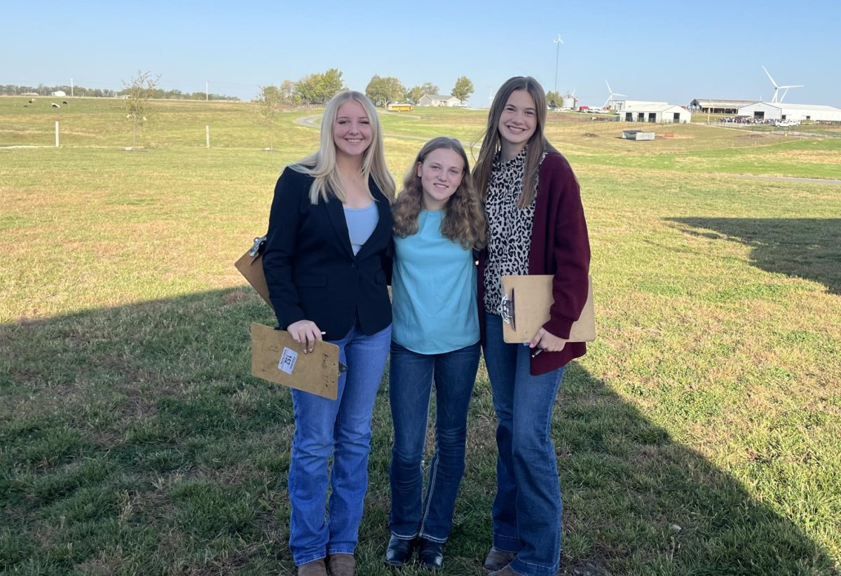 The competing Horse Judging team: Kayedance Sturm (11), Callie Rudy (9), Clara Kennedy (9).