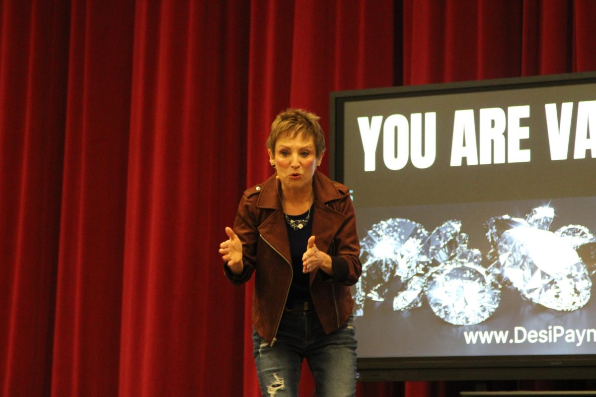 "You are a diamond in the rough,"  Payne says. She reassured every student in AHS that "You are valuable." According to Payne's Website, 
she has been giving speeches for about 25 years.