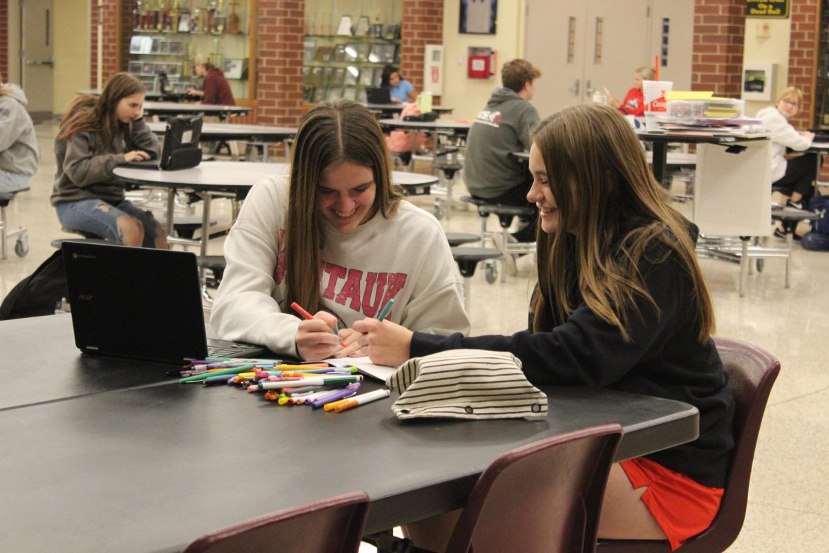 Sophie Rose and Clara Kennedy work together. They shared a lot of laughs and got a lot of their work done. 