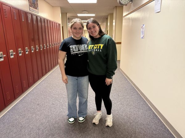 Sophomore Leiah Thomas and Junior Alivia Knuth are excited for the wrestling season. It started Monday and they are can't wait to see what the season brings.