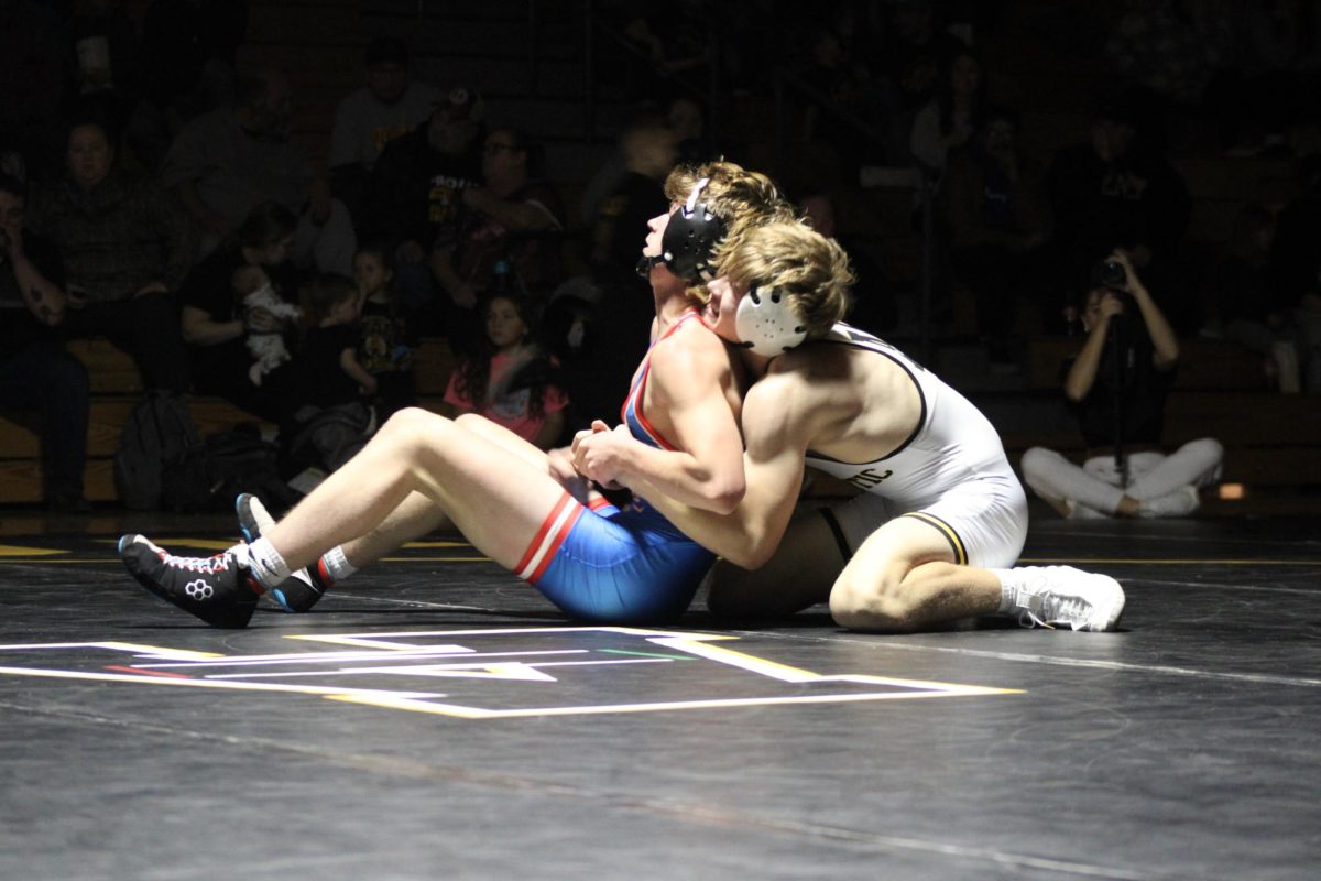 The strong  match up displays emotion from both boys.  